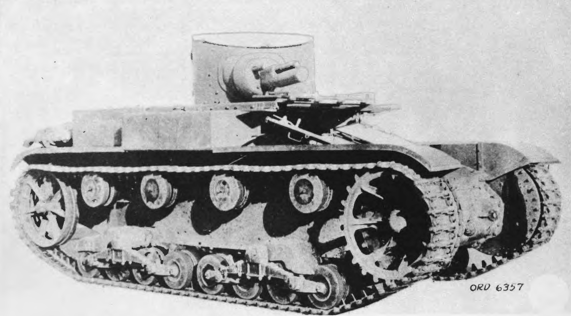 Light Tank T1E6, 1932; Ordnance photograph reproduced in AGF Board No. 2, Volume I, page 58.