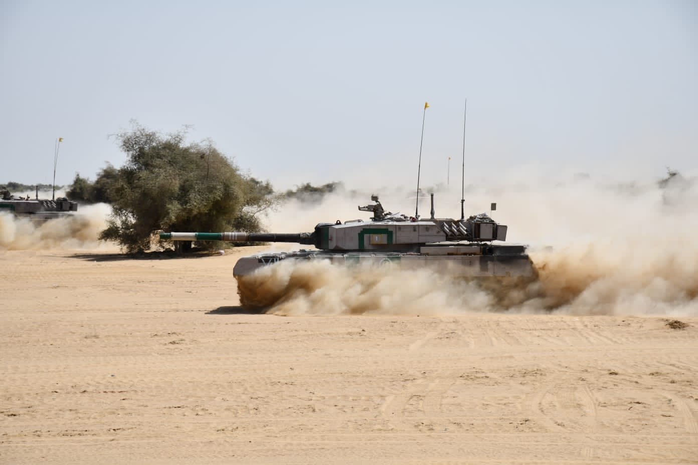 Arjun Mk 1 at Pokaran Field Firing Range, 10 March 2022.