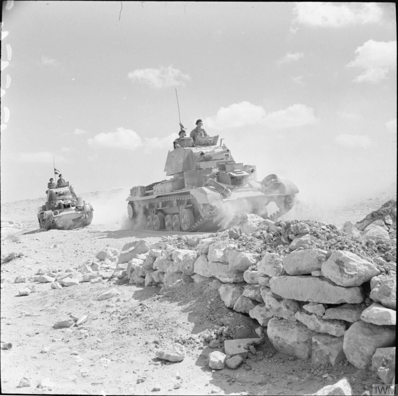 A9 tanks near Tobruk, dated 12 September 1941 in the IWM catalogue.