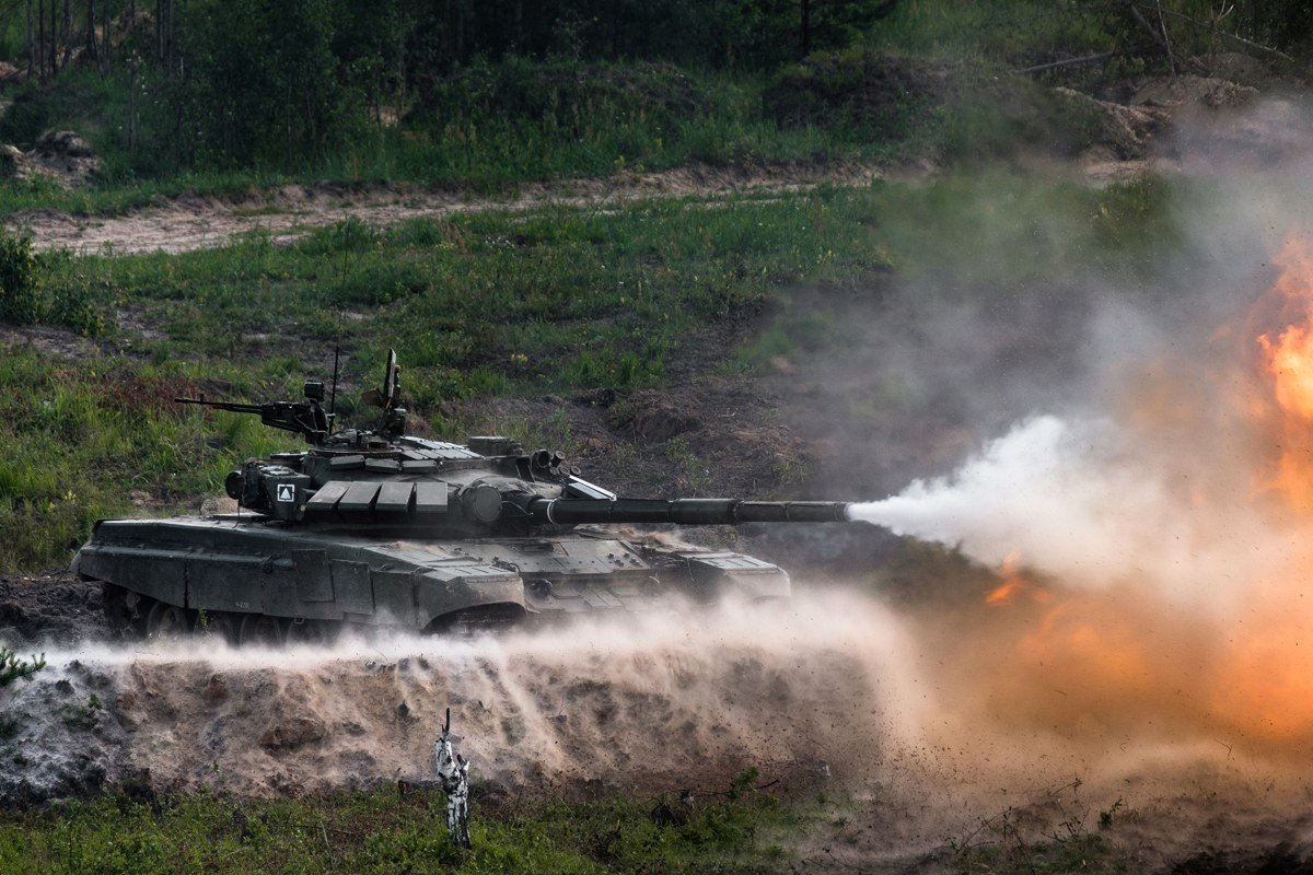 T-72B3 mod. 2011 at Mulino proving ground, Nizhny Novgorod Oblast, Russia, 12 July 2017.
