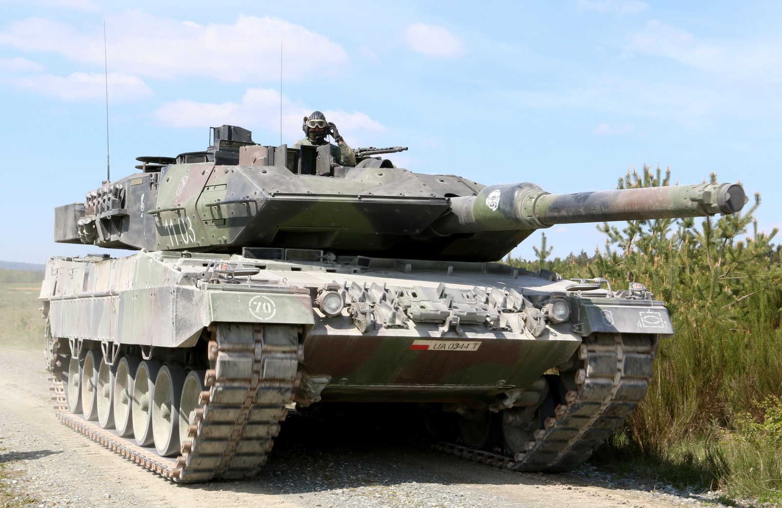Polish Leopard 2A5 during Strong Europe Tank Challenge 2017, 9 May 2017. exercise photo, not combat.