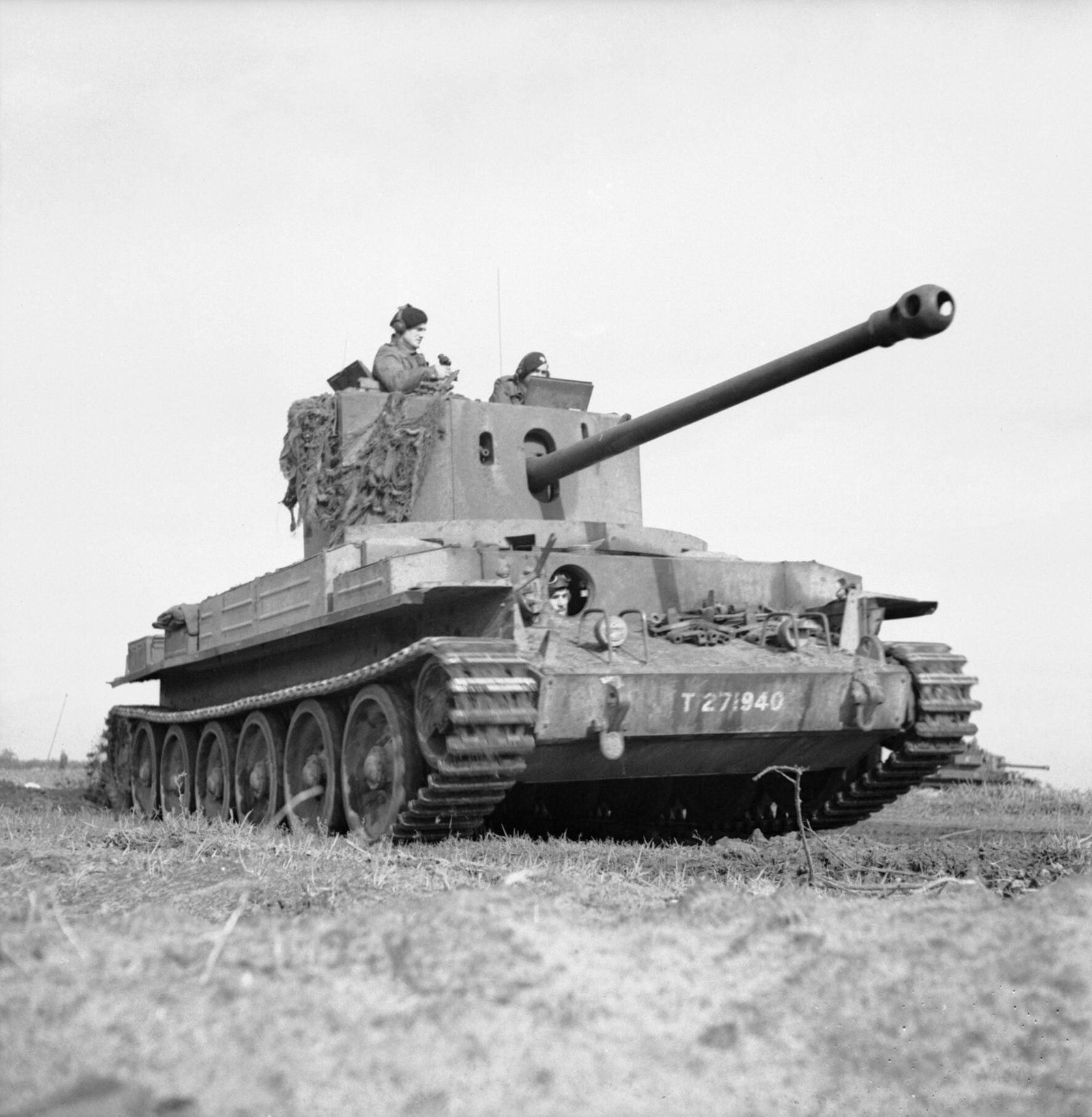 A30 Challenger production tank of 15/19th Hussars, 11th Armoured Division, Holland, 17 October 1944. strong identification from IWM catalogue; exact vehicle serial not used here.