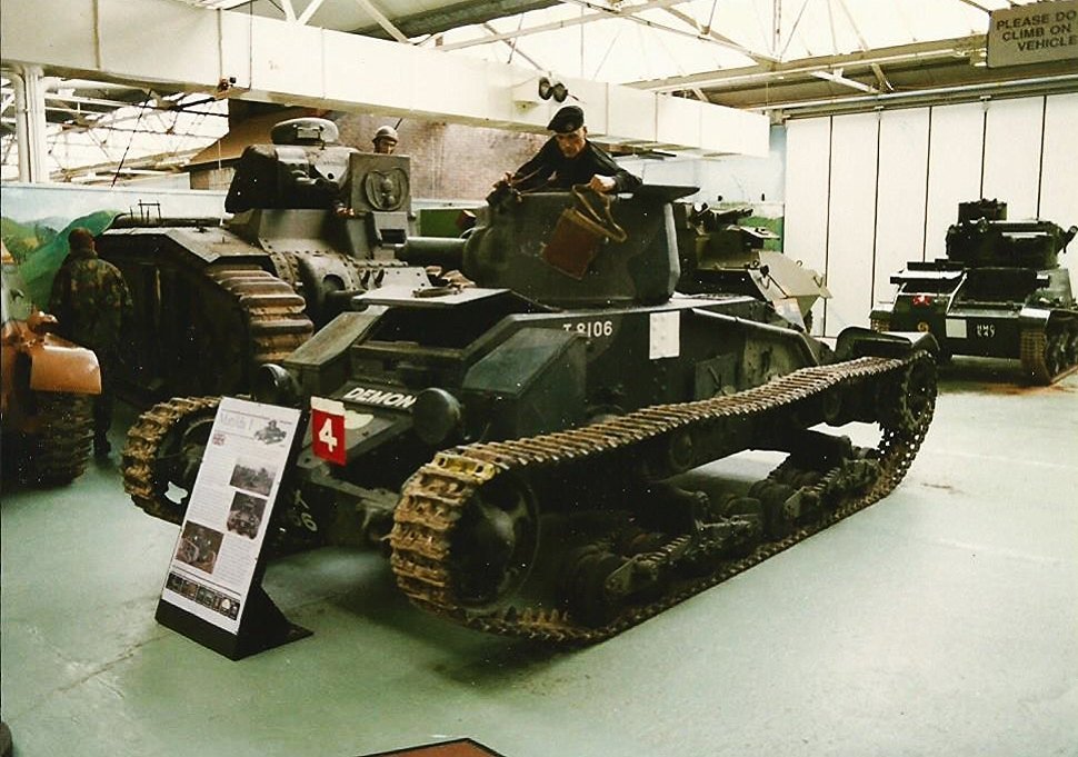 Matilda I displayed as “Demon” at Bovington; museum display history is separate from the vehicle’s wartime/training history.