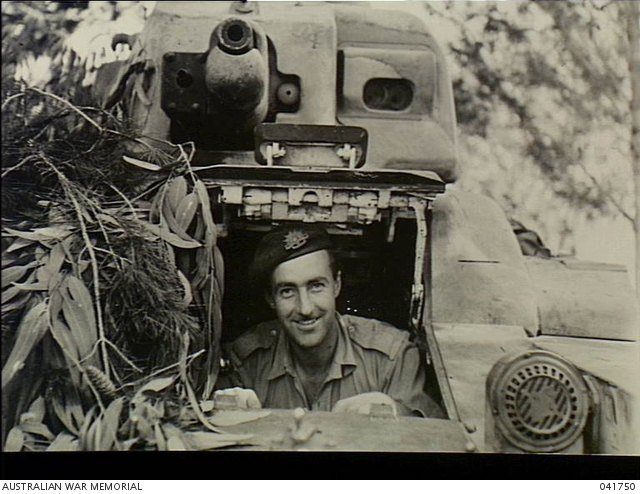 Captured Vichy Renault R35 used as an observation post in Syria, 1 July 1941; AWM 041750.