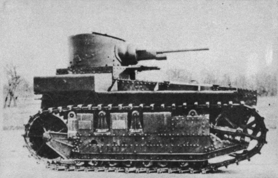 Light Tank T1E3, 1930; Ordnance photograph reproduced in AGF Board No. 2, Volume I, page 42.